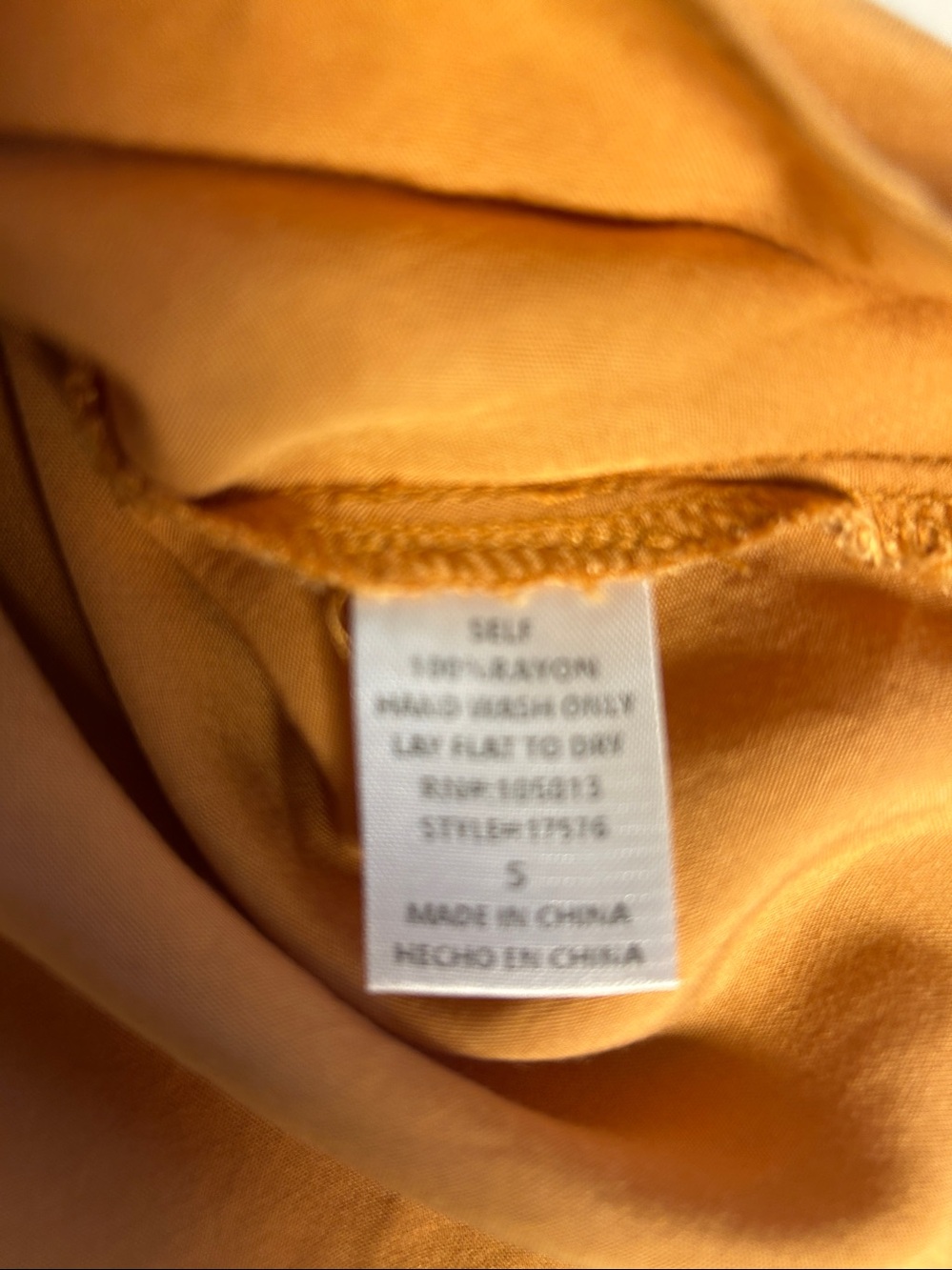 Savanna Jane Womens Marigold Embroidered Long Sleeve V-Neck Blouse. Sz S - Picture 9 of 11